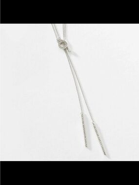 Touchstone Crystal Swarovski Necklace 'Pave Stick Lariat' Retired